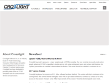 Tablet Screenshot of crosslight.com